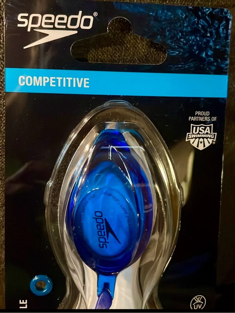 Speedo Vanquisher 2.0 Competitive Swim Goggles - Blue